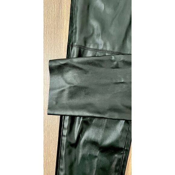 Zara Faux Leather Leggings Size XS Womens Black High Rise NWT Blogger Favorite - Picture 5 of 11